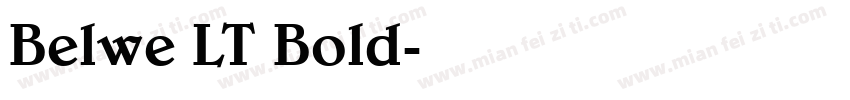 Belwe LT Bold字体转换